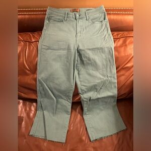 Judy Blue Tiffany Blue (topaz) Cropped Straight Jeans